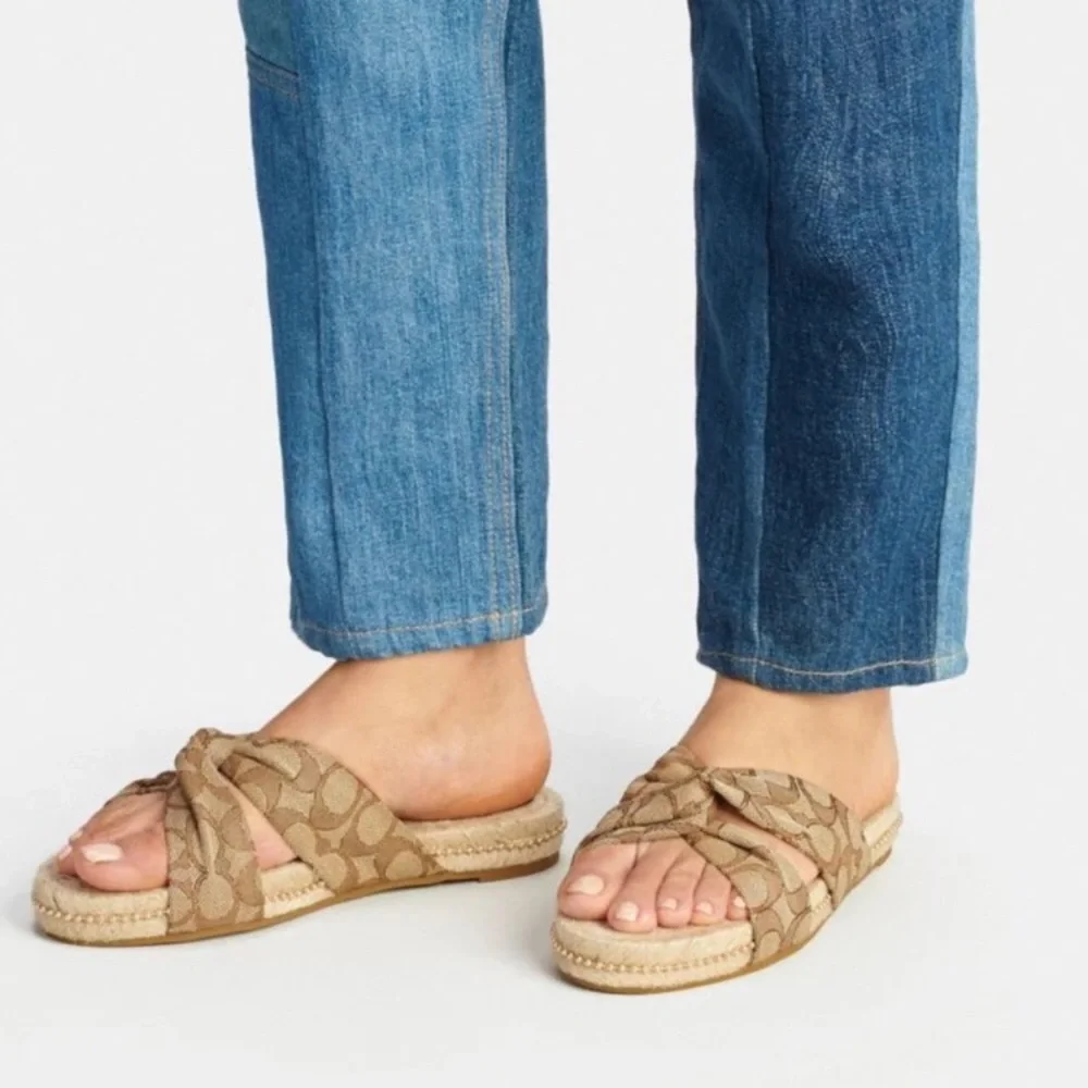 Coach Charli Espadrille Slides Size 11 - Picture 2 of 13